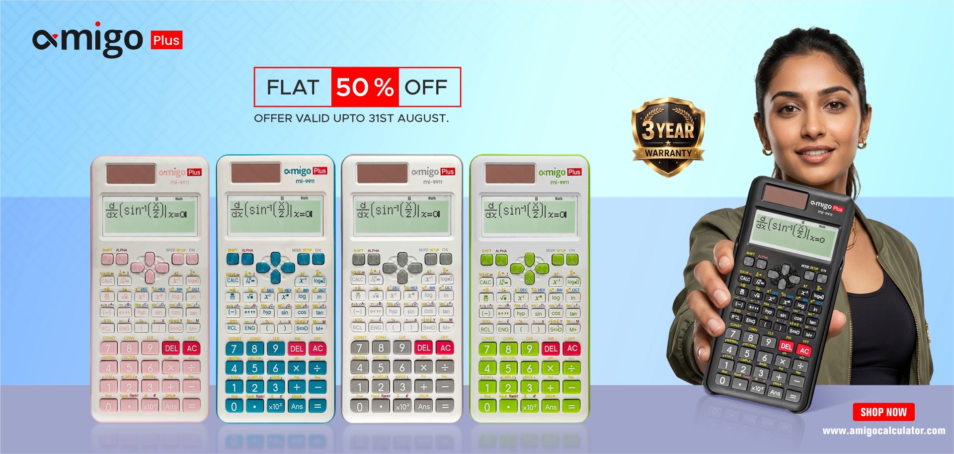 Amigo Plus Rakhi Offer — Scientific Calculator for ₹1