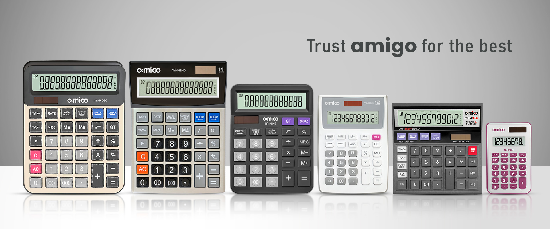 Amigo Calculator Desktop Banner